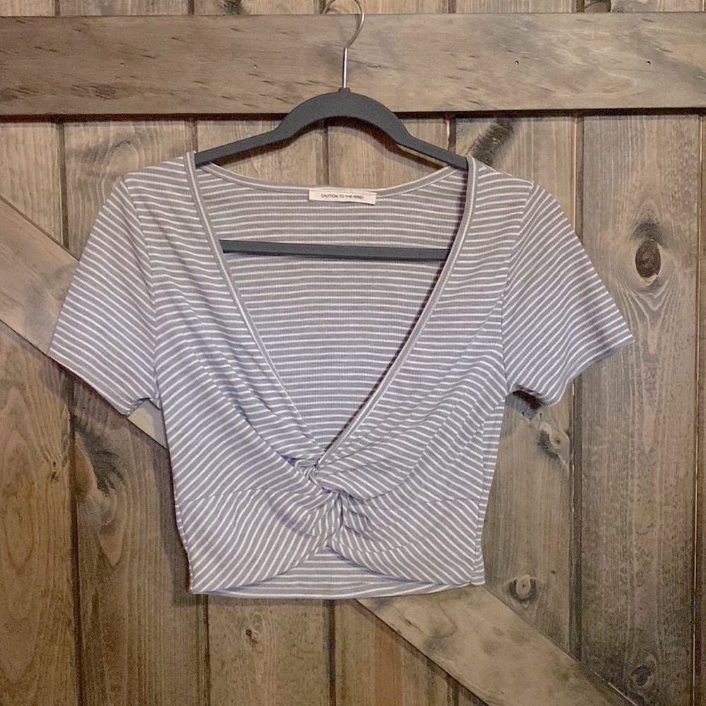 Caution to‎ the Wind Crop T- Shirt